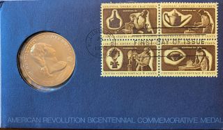 1972 American Revolution George Washington Bicentennial Commemorative Coin Medal