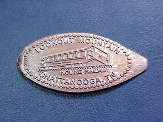 Lookout Mountain Incline Railway Chattanooga Tn.  Cu/zn Elongated Cent B12 201