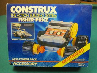 Vintage (1985) Fisher Price Construx 6450 Power Pack & Accessories Kit,  - Test
