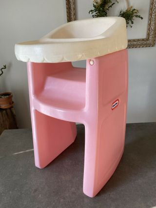 Vintage Little Tikes Doll High Chair Kid Size Highchair 24” Tall
