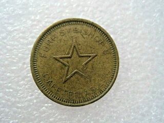 Furr ' s Bishop ' s Cafeterias First Location 1946 Hobbs Mexico Token Coin 0128 2