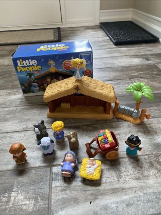 Fisher Price Little People 2015 Deluxe Christmas Story Nativity Incomplete