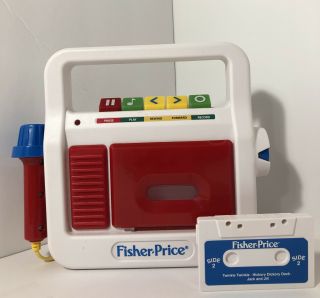 Fisher Price Cassette Yes￼ Player Recorder,  One Tape With Microphone 2017