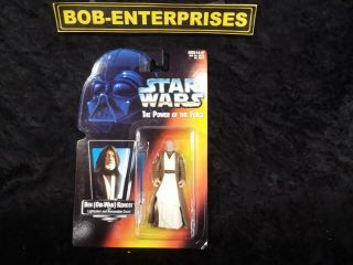 Star Wars Potf Ben Obi - Wan Kenobi W/lightsaber & Removable Cloak S23