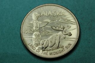 1962 - Token - Medal - Alaska - Land Of The Midnite Sun