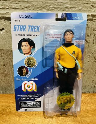 Star Trek Mego Action Figure Lt.  Sulu 2018 Limited Edition 3276/10000