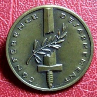 Switzerland Conference Desarmement 1932 Rare Pin Badge By Huguenin