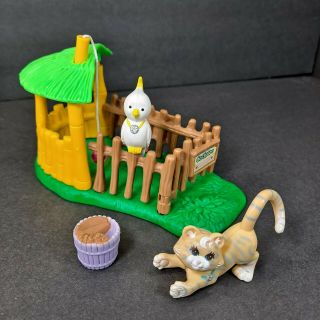 Vintage 1993 Littlest Pet Shop Lps Zoo Nursery Pets Baby Tiger Toy Set By Kenner