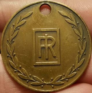 Vtg.  1903 1953 INGERSOLL RAND Rock Drilling Co.  Plant Advertising Token medal 2