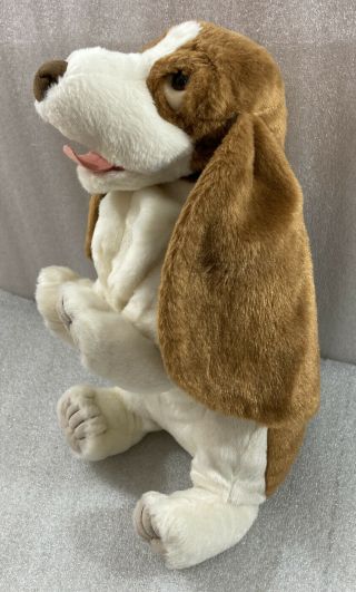 Folkmanis BASSET HOUND Puppy Dog Puppet plush 15 