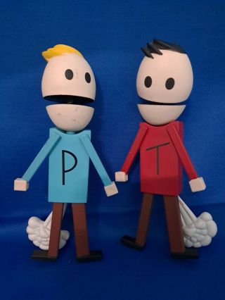 2006 Mezco South Park Series 4 Terrance And Phillip Loose Figures No Stands