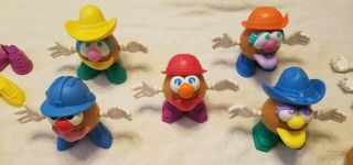 Vintage 1995 Playskool Games Mr.  Potato Head Pals - 5 Complete Potatoes,  More 2