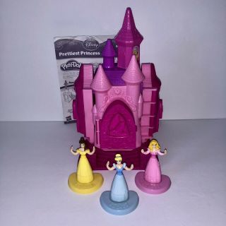 Play - Doh Disney Prettiest Princess Castle Playset Cinderella Belle Aurora Prince