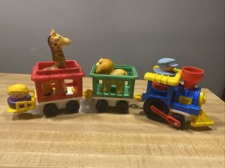 Vtg 1991 Fisher Price Little People Circus Train