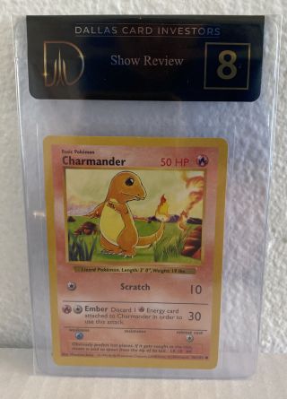 First Edition Charmander Shadowless Pokemon Card Unplayed Nm