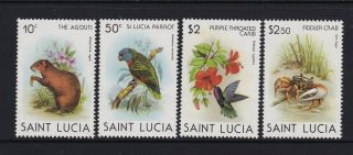 St Lucia - 1981,  Wildlife Set - Mnh - Sg 571/4