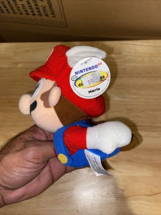 Official 1997 Nintendo Mario 64 Plush Stuffed Toy BD&A Wing Cap 6 