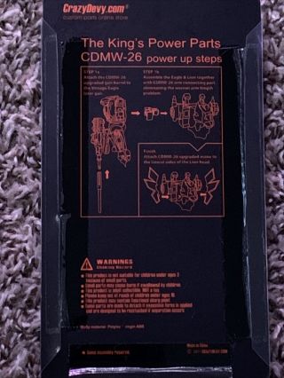 Transformer CrazyDevy custom CDMW - 26 G1 predaking mane gun 2