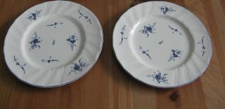 2 Villeroy & Boch Vieux Luxembourg Embossed Rim Salad Plates