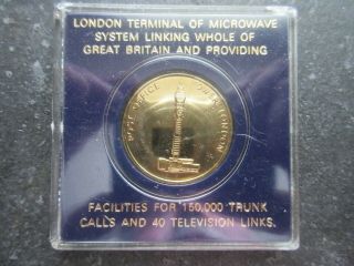 London England Post Office Tower Medallion Tallest Building In England