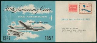 Mayfairstamps Habana 1957 30th Anniversary Cover Pan American Cover Wwp89951