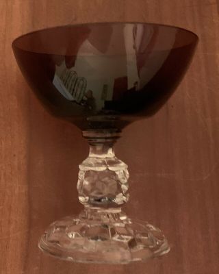4 Vintage Fostoria AMERICAN LADY Sherbet Goblets 4 1/8” Amethyst Purple 2