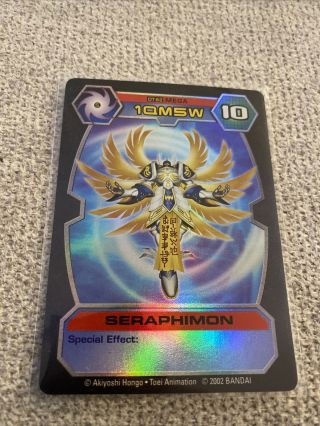 Seraphimon Dt - 62 Holo Bandai Digimon D - Tector Series 1