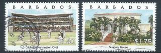 Barbados 2000 Pride Of Barbados Sunbury House Kensington Oval Cricket Vfu Stamps
