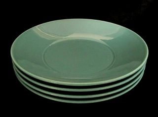 Restaurant Ware Homer Laughlin China Aqua Turquoise Dinner Plates Set Of 4