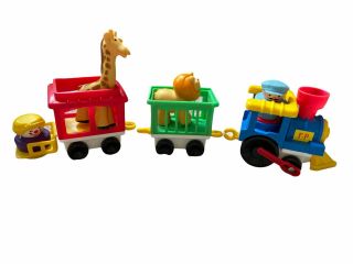 Vtg 1991 Fisher Price Little People Circus Train Complete Set