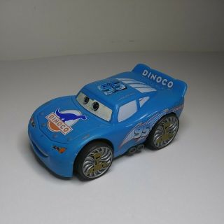 2005 Mattel Pixar Fisher Price Shake & Go Cars Blue Lightning Mcqueen 95