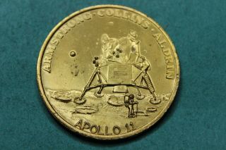 1969 - Token - Medal - Apollo Ii - Armstrong - Collins - Aldrin