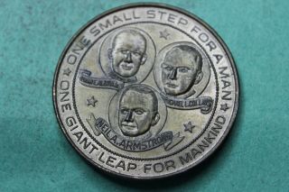Token - Medal - Apollo Ii - One Small Step For A Man - One Giant Leap For Mankind