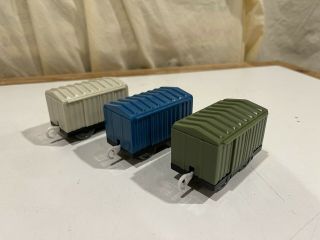 Three Boxcars Different Colors For Thomas And Friends Trackmaster