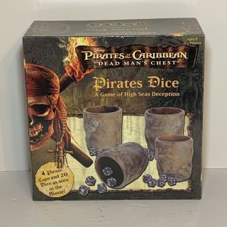 Disney Pirates Of The Caribbean Dead Mans Chest Pirates Dice Game Complete 2006