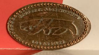 La Brea Tar Pits & George C Page Museum Saber Tooth Pressed Elongated Penny