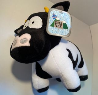 Very Rare 1998 South Park 14 " Cow Plush Doll Toy W/tags Vintage Cartman Exc