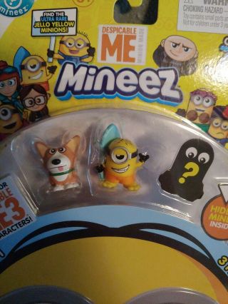 Despicable Me Minion Mineez Series 1 - Yard Dog / Surfs Up & Mystery Figure B8 3
