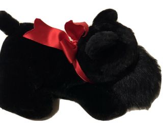 Vtg 1984 Dakin Scottie Terrier Dog Black Puppet Plush 11 " Soft Toy