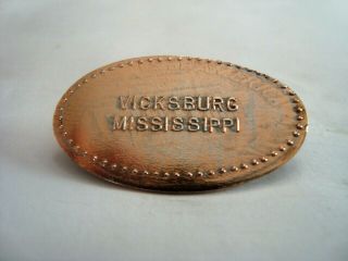 BIEDENHARN COCA - COLA MUSEUM Vicksburg,  MS - elongated zinc penny 2