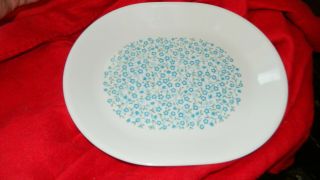 Corelle Blue Heather 12.  25 In Oval Serving Platter Vguc Usa