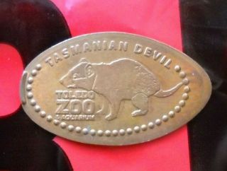 Toledo Zoo Elongated Penny Ohio Usa Cent Tasmanian Devil Copper Souvenir Coin