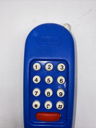 Vintage LITTLE TIKES Blue Telephone Phone Replacement For Kitchen Work Bench 3