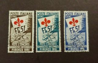 1951 Fireze Jamboree Set Vf Italy Italia Wk7.  6