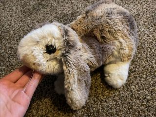 Folkmanis Realistic Bunny Baby Lop Ear Rabbit Hand Puppet Plush 14 
