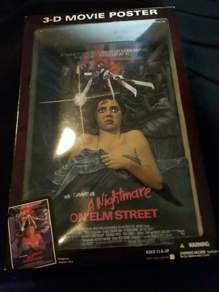 Mcfarlane Toys A Nightmare On Elm Street 3d Movie Poster Pop Culture 2006 Nib