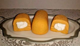 Realistic Fake Play Food Hostess Cupcake Twinkie Cakes 3pc Theater Food Prop Htf