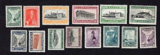 Greece 1927 Stamps Mi 304 - 17 Mnh Cv=900$