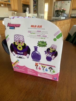THE POWERPUFF GIRLS Mojo Jojo Puff Out Plush Doll/Bottle Toys R Us Exclusive 3