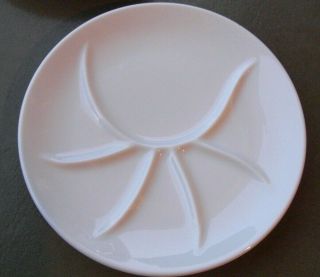 . Pillivuyt 071 White Porcelain Fondue/appetizer 9.  25 " Plate.  Made In France